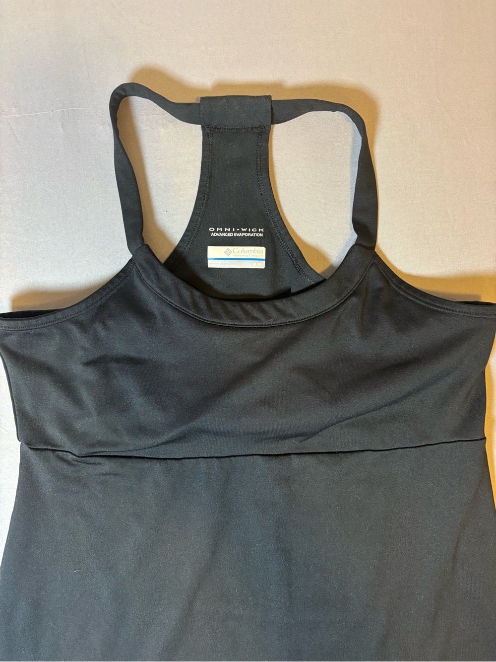 Women’s Columbia Omniwick Simple Black Tank Dress Size Medium - Picture 7 of 8